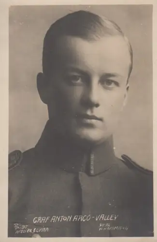 AK Fotopostkarte Portrait Graf Anton Arco-Valley Atelier Elvira Hoffmann um 1930