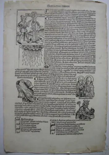 Jesus am Kreuz Konzil zu Rom Mauritius Holzschnitte Schedel Weltchronik 1493
