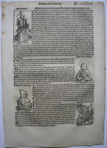 Ottomannus Odericus Ludolfus Obertinus Orig Holzschnitt Schedel Weltchronik 1493