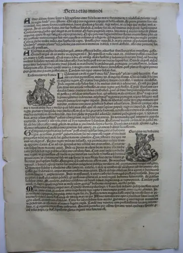 Könige Ferdinand Georgius Ludwig Orig Holzschnitt Schedel Weltchronik 1493