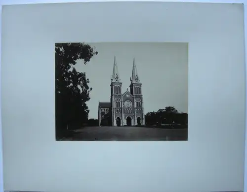 Saigon Vietnam Cathedrale Notre Dame 1885 Albumin Photo Ho-Chi-Minh-Stadt