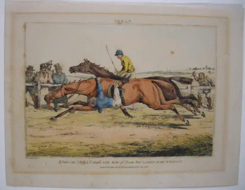 Pferderennen Ideas Farblithographie H Alken 1830 Horse Racing