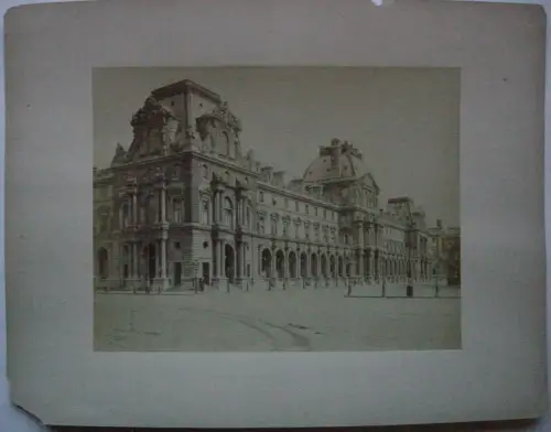 Louvre Paris France Albumin Print 1880 Frankreich