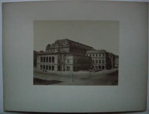 Wien Staatsoper Österreich Fotografie Albumin Print 1880