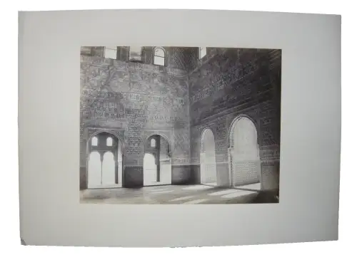 Granada Alhambra Sala de los Embajadores 1880 Albumin Print España Andalucia