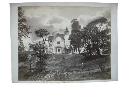 Darjeeling Shrubbery House Goverment Westbengalen Indien Albumin Print ca. 1880