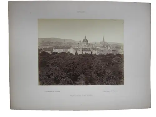 Wien Panorama Fotografie Albumin Print 1875 Atelier M. Frankenstein