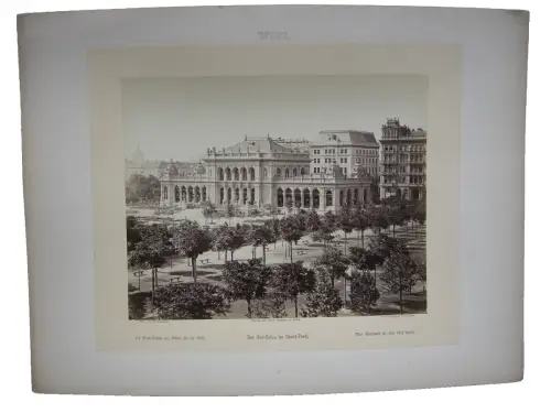 Wien Cur-Salon Stadtpark Fotografie Albumin Print 1875 Atelier M. Frankenstein