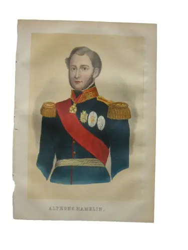 Ferdinand A. Hamelin  (1796-1864) Französischer Admiral Krim Lithografie 1855