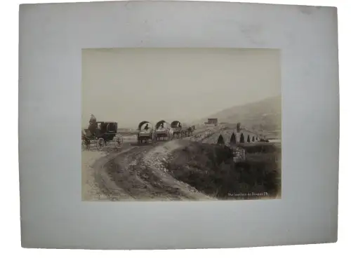 Abdullah Freres Fuhrwerke bei Bursa Türkei Vintage Albumin Fotografie 1890