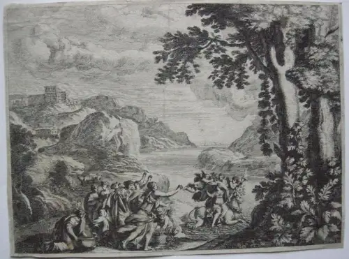 Melchior Küsel (1626-1683)  Entführung der Europa Kupferstich um 1670 n Lepautre