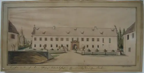 Schloss Niederhatzkofen Rottenburg Laaber Orig Zeichnung Josef Stoiber 1880