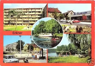 Ansichtskarte, Erkner Kr. Fürstenwalde, fünf Abb., 1984