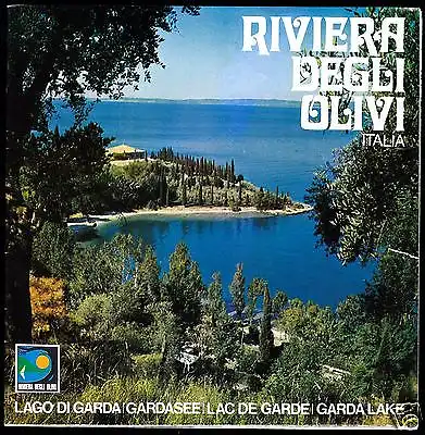 Prospekt, Gardasee, Rivera Degli Olivi, Lago di Garda, Verona, Italien, um 1970