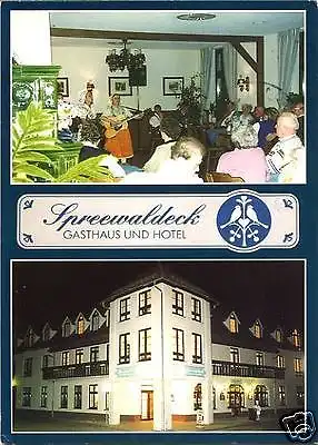 AK, Lübbenau, Hotel "Spreewaldeck", 2 Abb., 1995, V1
