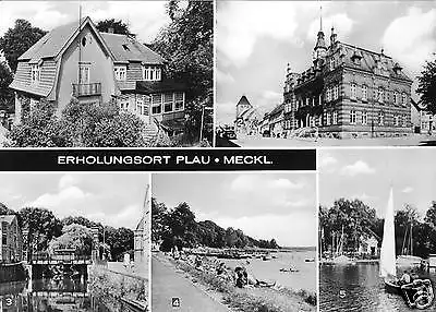 AK, Plau Meckl., fünf Abb., 1974