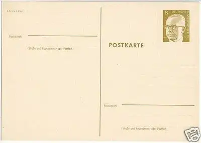 Ganzsache, Postkarte, Michel, Berlin P80, **