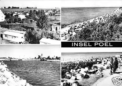 AK, Insel Poel, vier Abb., Timmendorf, 1970