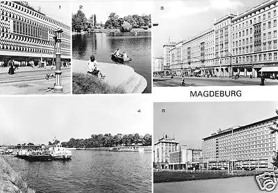 AK, Magdeburg, fünf Abb., 1981