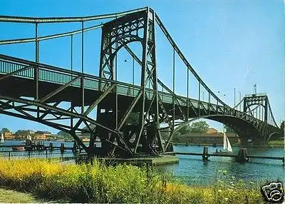 Ansichtskarte, Wilhelmshaven, Kaiser-Wilhelm-Brücke, um 1955