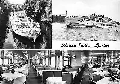 AK, Berlin, Weiße Flotte Berlin, vier Abb., 1970