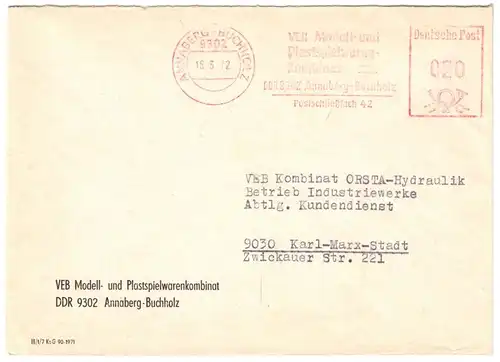 AFS, VEB Modell und Plastespielwaren ..., o Annaberg-Buchholz, 9302, 16.3.72