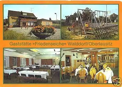 AK, Walddorf, Kr. Löbau, Gaststätte "Friedenseiche"