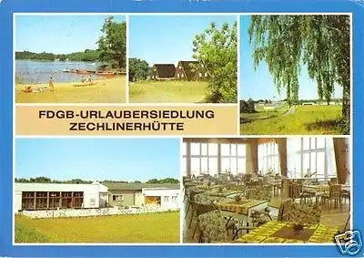 AK, Zechlinerhütte Neuruppin, FDGB-Urlaubersdl., 1985