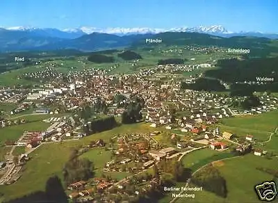 AK, Lindenberg im Allgäu, Feriendorf, Luftbild 1, 1980