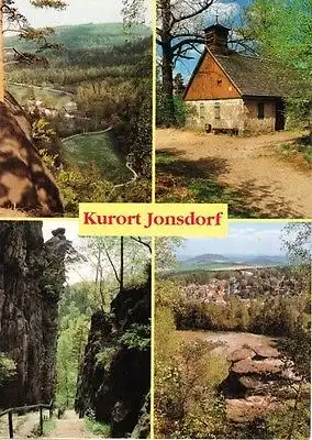 AK, Kurort Jonsdorf, 4 Abb., u.a. Schmiede, um 2000