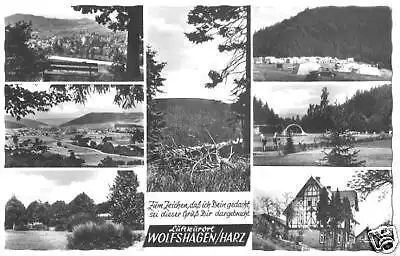 AK, Wolfshagen Harz, sieben Abb., 1971
