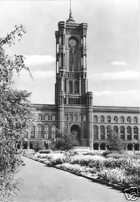 AK, Berlin Mitte, Rotes Rathaus, Anlagen, 1960