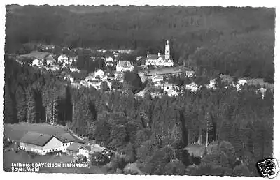 AK, Bayer. Eisenstein, Teilansicht mit Kirche, 1964