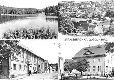 AK, Strassberg Kr. Quedlinburg, vier Abb., 1980
