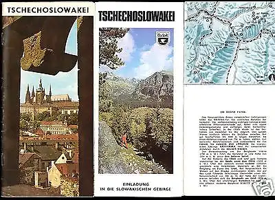 Drei Prospekte - Cedok-Reisebüro für die Tschechoslowakei, 1970er/80er