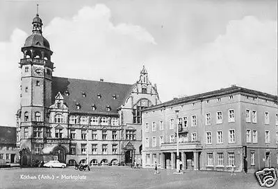 AK, Köthen Anhalt, Am Marktplatz, 1963