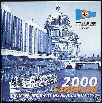 Stern und Kreis Schiffaht Berlin, Fahrplan 2000