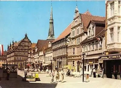 AK, Hameln a.d. Weser, Osterstraße, belebt, 1981