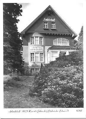 AK, Gohrisch Sächs. Schweiz, "Haidehof", 1975