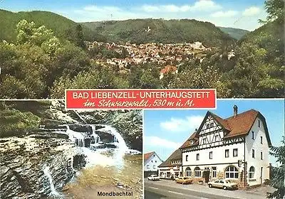 AK, Bad Liebenzell Unterhaugstett, 3 Abb., ca. 1980