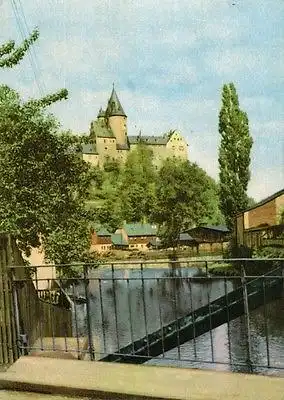 AK, Schwarzenberg, Blick auf das Schloß, 1968