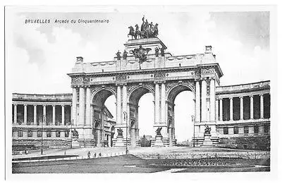 Ansichtskarte, Brüssel, Bruxelles, Arcade du Cinquantenaire, 1917