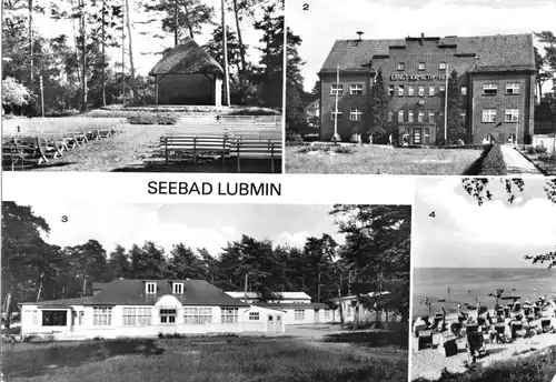 Ansichtskarte, Seebad Lubmin, vier Abb., um 1982