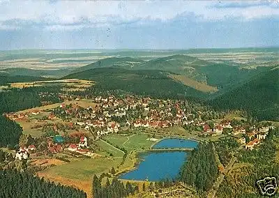 AK, Hahnenklee-Bockswiese, Luftbildansicht, um 1965