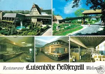 AK, Walsrode, Restaurant Luisenhöhe Heidjergrill, fünf Abb., 1979