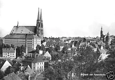 AK, Görlitz, Teilansicht, Altstadt m. Peterskirche 1974