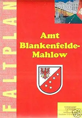 Stadtplan, Amt Blankenfelde - Mahlow, um 2000