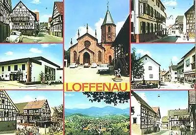 AK, Loffenau, 8 Abb., u.a. Übersicht, 1976