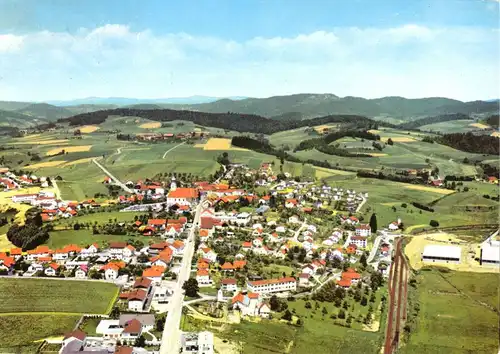AK, Röhrnbach Bayer. Wald, Luftbildtotale, 1973