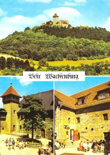 AK, Holzhausen Kr. Arnstadt, Feste Wachsenburg, drei Abb., 1972